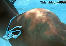 Angelica, the Best Milf Ever, Strips Naked in Public Pool with Big Ass