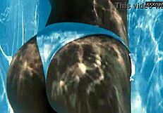 Angelica, the Best Milf Ever, Strips Naked in Public Pool with Big Ass