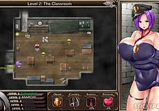 Karryns prison: white guard tries BBC and gets fucked hard in hentai game part 3