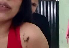 Fucking babysitter on webcam live broadcast with big tits and ass.