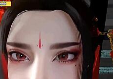 hentai 3d medusa queen rides hard, whoa!