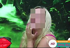 blonde milf blowjob in public club?