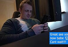 Stepmom Sucks Blindfolded Stepson's Cock, Swallows Cum Mistakenly