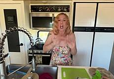 Helping Stepmom's Holiday Stress With Intense Doggystyle And Monster Cock.