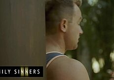 Kit Mercer's perfect tits bounce as she rides stepson Van Wylde's huge cock hard