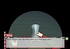 Claus Secret Surprise Xmas Hentai Game Ep 5 Femboy Covers Santa Elf Face with Cum