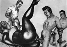 Vintage Drawings Of Erotic Alphabet