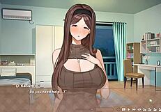 summer clover harem game ep 8 caught half naked with huge surprise