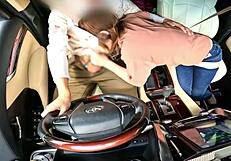 Japanese bride serves husband with unique wedding night blowjob