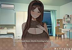 summer clover harem game ep 8 caught half naked with huge surprise