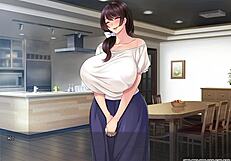 Wife hiding video part 1 with English subtitles: A hentai game