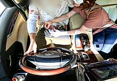 Japanese bride serves husband with unique wedding night blowjob