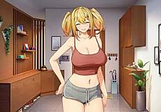 summer clover harem game ep 8 caught half naked with huge surprise