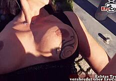 German Milf Picked Up! Public Fucking in Street!