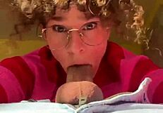 Quickie cowgirl pussy ride on big hairy cock under christmas tree