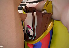 Poor Pomni Fucked In Two Holes And Cum On Her!