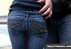 Aysha Rouge and Nataly Von engage in hardcore sex, licking and sucking in euro parties.