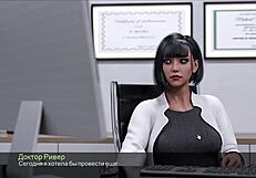 Mommy doctor fucks with toys in hospital scene