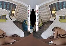 Blonde jessa rhodes in lingerie handjob