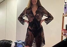 pov amwf sex with brunette milf's fake tits and long hair leading to wet creampie that got her pregnant