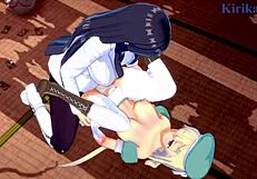 ikaruga and yomi in wild futanari hentai action!