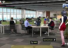 Anime game with erotic content – Muff diving action