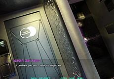 Hot black haired babe wants to dance before i fuck her in the game