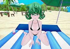 Tatsumaki and Mizuki engage in intense hentai sex