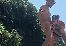 man, orgia with native fishermen at lover's beach rocks