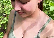 Marlyn Chenel tends to my penis as well as her greenhouse.