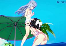 Miku and Laura engage in lesbian anime play