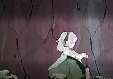 Watch this lost chapter hentai game with masturbation!