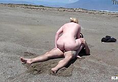 stranger barebacks me on the beach while watching