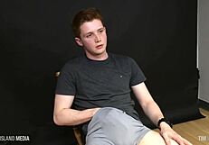 Twinky ginger stud jerks off for cash on webcam