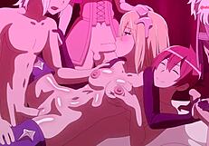 एनीमे फंतासी में डबल पेनेट्रेशन का सपना देख रही हूँ?