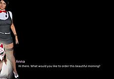 anna shows her big tits in exciting job interview game 😘