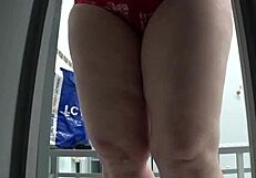 what’s hiding under that milf’s swimsuit at the pool?