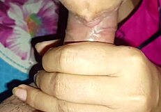 hot indian bhabhi banging boyfriend with big cock in close-up