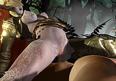 मलेनिया फॉरेस्ट लूप में टॉप पर राइड करती है एल्डन रिंग पैरोडी के लिए