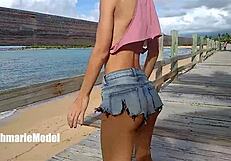 I Adore Watching Her Hairy Nipples Slip While Bouncing in Public