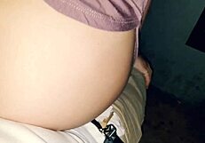 kinky couple riding hard at an adult store