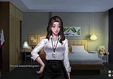 Secretpie part 1 uncovers hidden fucking in cartoon game with natural tits