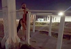 Damn, this couple’s banging hard on the bridge right now!