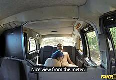 Fake Taxi Horny Couple Bangs Hard in Backseat POV Action