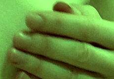 Amazing brunette fingers herself with vibrator intensely