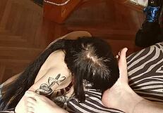 Beth Kinky Licks Daddy's Sweaty Feet Clean!