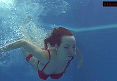 Lina Mercury and Mia Ferrari Swim Naked in Public Waters