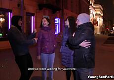 Young Sex Parties - Teens Liona Bee Angie Moon in Wild Gang-Bang.