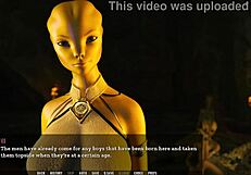 Tales from the unending void 11- female alien fingers herself ready for my cock