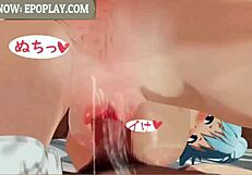 Aqua The Useless Goddess Satisfies Your Blowjob Desires